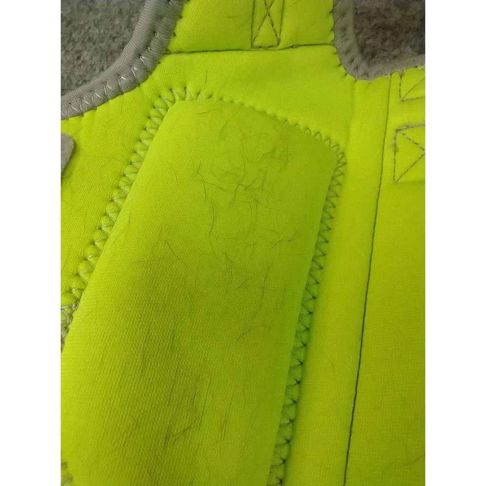 Vivaglory‎ Dog Life Jacket Neon Yellow Neoprene Safety Vest Size XS Reflective